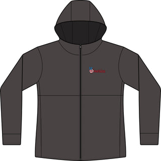 Women's Hooded Soft Shell Jacket - Lightweight Windproof Outdoor Jacket