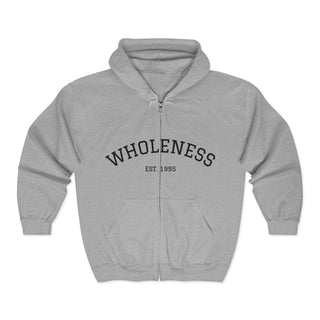 Zip Hoodie — “Wholeness” Front & ‘Merica Peace Hand Back (Patriotic)