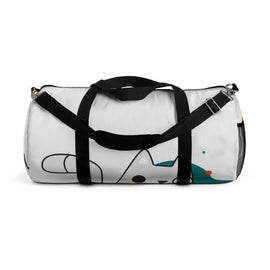 Cute Cat Illustration Duffel Bag — Playful Pet Travel Gear