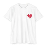 Load image into Gallery viewer, Heart Pocket T-Shirt — "Don't Touch My Phone" Cute Minimalist Tee