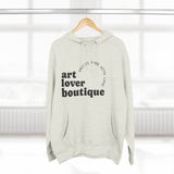 Load image into Gallery viewer, Art Lover Boutique Hoodie — 'Bed Wine &amp; Blue' Graphic Fleece Pullover