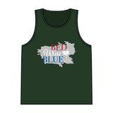 Load image into Gallery viewer, Tank Top — Red Wine &amp; Blue Patriotic Wine Lover Graphic