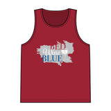 Load image into Gallery viewer, Tank Top — Red Wine &amp; Blue Patriotic Wine Lover Graphic