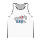Load image into Gallery viewer, Tank Top — Red Wine &amp; Blue Patriotic Wine Lover Graphic