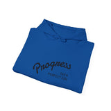 Load image into Gallery viewer, Progress Over Perfection Hoodie — Motivational White Pullover