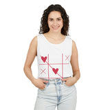 Load image into Gallery viewer, Heart Tic-Tac-Toe Tank Top — Cute Valentine’s Day Graphic Tank