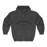 Load image into Gallery viewer, Zip Hoodie — “Wholeness” Front &amp; ‘Merica Peace Hand Back (Patriotic)