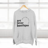Load image into Gallery viewer, Art Lover Boutique Hoodie — 'Bed Wine &amp; Blue' Graphic Fleece Pullover