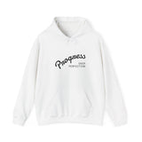 Load image into Gallery viewer, Progress Over Perfection Hoodie — Motivational White Pullover
