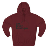 Load image into Gallery viewer, Art Lover Boutique Hoodie — 'Bed Wine &amp; Blue' Graphic Fleece Pullover