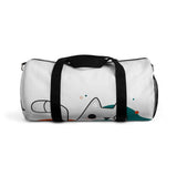 Load image into Gallery viewer, Cute Cat Illustration Duffel Bag — Playful Pet Travel Gear