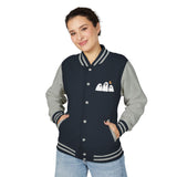 Load image into Gallery viewer, Ghost Trio Letterman Jacket — Cute Halloween Varsity Jacket