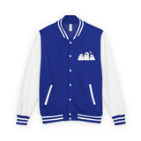 Load image into Gallery viewer, Ghost Trio Letterman Jacket — Cute Halloween Varsity Jacket