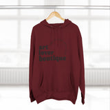 Load image into Gallery viewer, Art Lover Boutique Hoodie — 'Bed Wine &amp; Blue' Graphic Fleece Pullover
