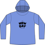 Load image into Gallery viewer, Women’s Long Sleeve Hoodie — “It’s a New Day” Motivational Graphic