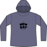 Load image into Gallery viewer, Women’s Long Sleeve Hoodie — “It’s a New Day” Motivational Graphic