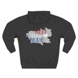 Load image into Gallery viewer, Art Lover Boutique Hoodie — 'Bed Wine &amp; Blue' Graphic Fleece Pullover