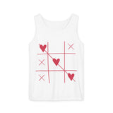 Load image into Gallery viewer, Heart Tic-Tac-Toe Tank Top — Cute Valentine’s Day Graphic Tank