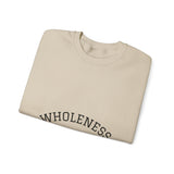 Load image into Gallery viewer, Wholeness Crewneck Sweatshirt — Minimal Wellness Pullover (Est. 1995)