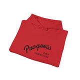 Load image into Gallery viewer, Progress Over Perfection Hoodie — Motivational White Pullover