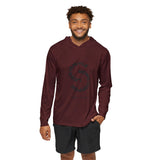 Load image into Gallery viewer, Maroon Sports Warmup Hoodie — Mens Athletic Warm-Up Pullover
