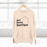 Load image into Gallery viewer, Art Lover Boutique Hoodie — 'Bed Wine &amp; Blue' Graphic Fleece Pullover