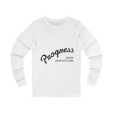 Load image into Gallery viewer, Progress Over Perfection Long Sleeve Tee
