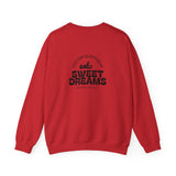 Load image into Gallery viewer, Crewneck Sweatshirt — “TWO years of awesomeness” Sweet Dreams Anniversary Design