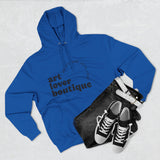 Load image into Gallery viewer, Art Lover Boutique Hoodie — 'Bed Wine &amp; Blue' Graphic Fleece Pullover