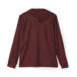 Load image into Gallery viewer, Maroon Sports Warmup Hoodie — Mens Athletic Warm-Up Pullover