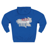 Load image into Gallery viewer, Art Lover Boutique Hoodie — 'Bed Wine &amp; Blue' Graphic Fleece Pullover