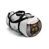 Load image into Gallery viewer, Cute Cat Illustration Duffel Bag — Playful Pet Travel Gear