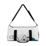 Load image into Gallery viewer, Cute Cat Illustration Duffel Bag — Playful Pet Travel Gear