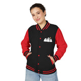 Load image into Gallery viewer, Ghost Trio Letterman Jacket — Cute Halloween Varsity Jacket