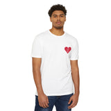 Load image into Gallery viewer, Heart Pocket T-Shirt — "Don't Touch My Phone" Cute Minimalist Tee
