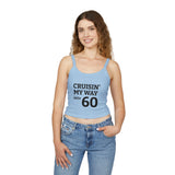 Load image into Gallery viewer, Cruisin' My Way Into 60 Women's Tank Top — Finally Legal 21st Birthday Spaghetti Strap Crop