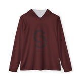Load image into Gallery viewer, Maroon Sports Warmup Hoodie — Mens Athletic Warm-Up Pullover