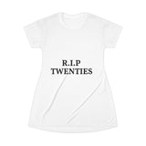 Load image into Gallery viewer, R.I.P. Twenties T-Shirt Dress — Funny Millennial 30th Birthday Dress