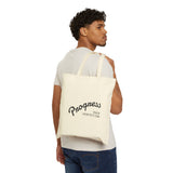 Load image into Gallery viewer, Canvas Tote Bag — "New Day" &amp; "Progress Over Perfection" Inspirational Reusable Shopper