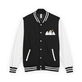 Load image into Gallery viewer, Ghost Trio Letterman Jacket — Cute Halloween Varsity Jacket