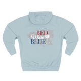 Load image into Gallery viewer, Art Lover Boutique Hoodie — 'Bed Wine &amp; Blue' Graphic Fleece Pullover