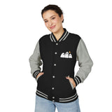 Load image into Gallery viewer, Ghost Trio Letterman Jacket — Cute Halloween Varsity Jacket