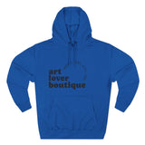 Load image into Gallery viewer, Art Lover Boutique Hoodie — 'Bed Wine &amp; Blue' Graphic Fleece Pullover