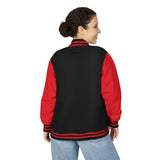 Load image into Gallery viewer, Ghost Trio Letterman Jacket — Cute Halloween Varsity Jacket