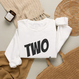 Load image into Gallery viewer, Crewneck Sweatshirt — “TWO years of awesomeness” Sweet Dreams Anniversary Design