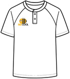 Load image into Gallery viewer, Bee Cool Henley Shirt – Cute Bee Graphic 2-Button Raglan Tee